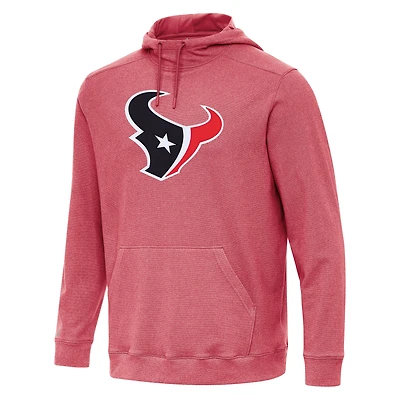 Sweat à capuche Cloud Antigua Heather Red Houston Texans pour homme