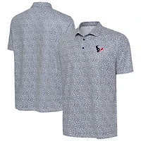 Men's Antigua Navy Houston Texans Field Ditsy Polo
