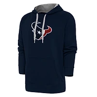 Men's Antigua Navy Houston Texans Victory Chenille Pullover Hoodie