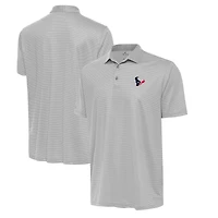 Men's Antigua White/Gray Houston Texans  Rings Polo