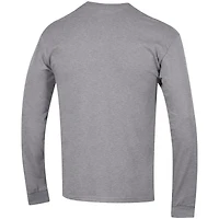 Men's Champion  Heather Gray Houston Texans Seal Long Sleeve T-Shirt