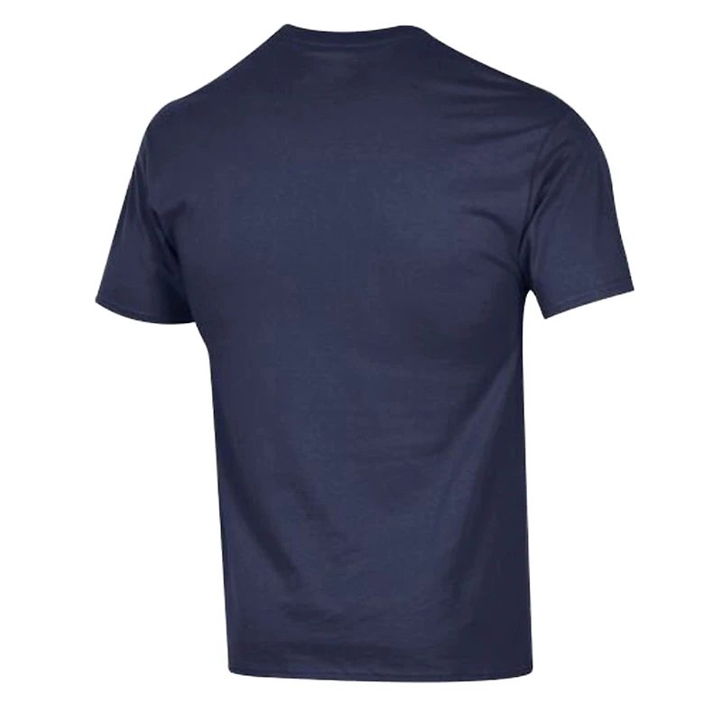 Men's Champion Navy Houston Texans Arch Over Logo T-Shirt