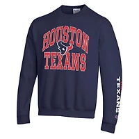 Sweat-shirt en polaire Powerblend bleu marine Champion pour homme, Houston Texans