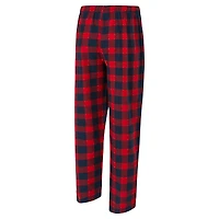 Ensemble t-shirt et pantalon en flanelle Concepts Sport bleu marine/rouge des Houston Texans Avondale pour homme