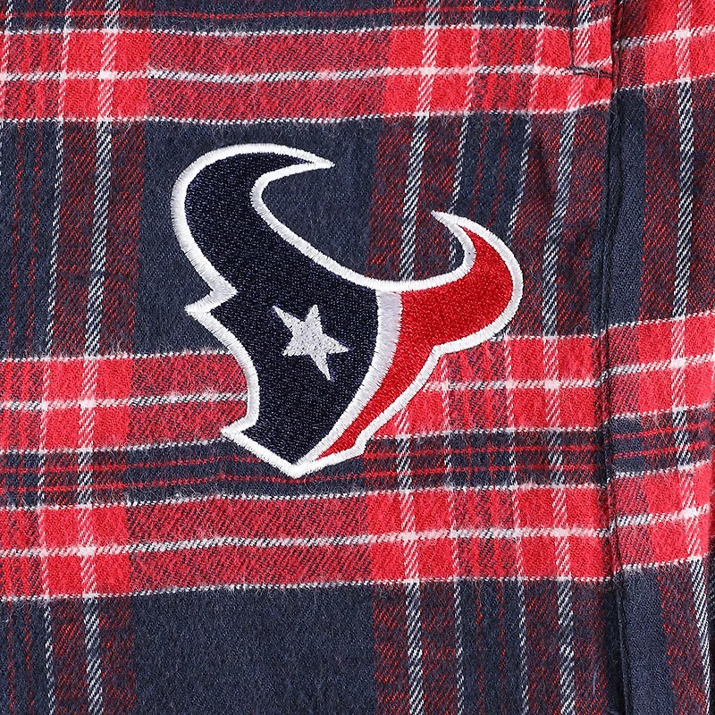 Men's Concepts Sport Navy/Red Houston Texans Big & Tall Flannel Sleep Set