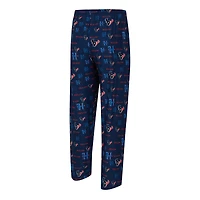 Men's Concepts Sport Navy Houston Texans Mosaic All Over Print Pants