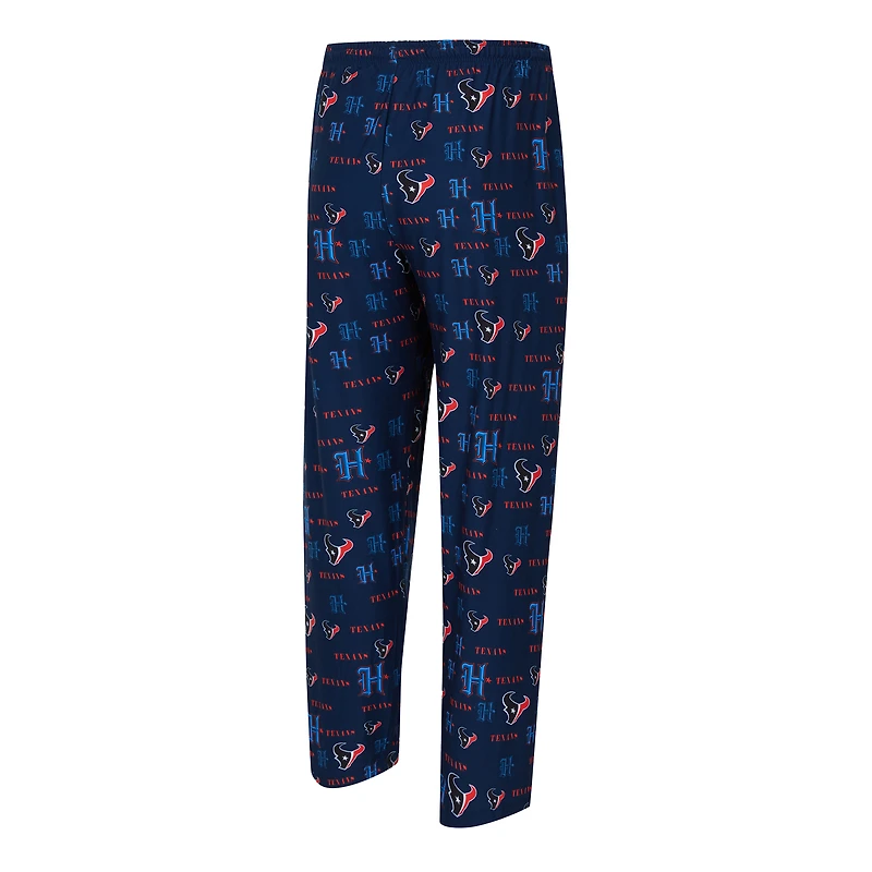 Pantalon Concepts Sport Navy à imprimé mosaïque des Houston Texans pour homme