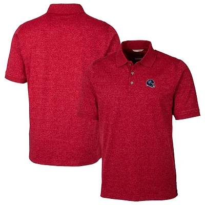 Men's Cutter & Buck  Red Houston Texans Helmet Advantage Space Dye Tri-Blend Polo