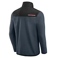 Men's Darius Rucker Collection by Fanatics Navy Houston Texans Color Block Polar Fleece Full-Zip Jacket