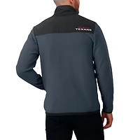 Men's Darius Rucker Collection by Fanatics Navy Houston Texans Color Block Polar Fleece Full-Zip Jacket