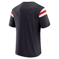 T-shirt de football américain à manches rayées bleu marine des Houston Texans pour homme, collection Darius Rucker par Fanatics