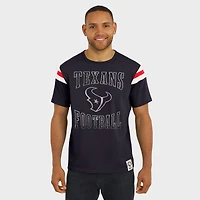 T-shirt de football américain à manches rayées bleu marine des Houston Texans pour homme, collection Darius Rucker par Fanatics
