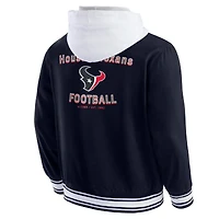 Men's Darius Rucker Collection by Fanatics Navy Houston Texans Full-Snap Hoodie Jacket