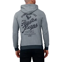 Sweat à capuche en tricot ton sur pour homme de la collection Darius Rucker Fanatics, bleu marine, Houston Texans