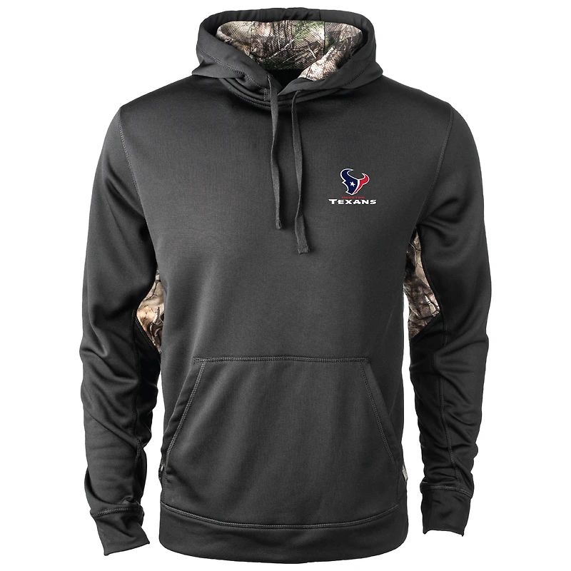 Men's Dunbrooke Black Houston Texans Ranger Real Tree Camo Hoodie
