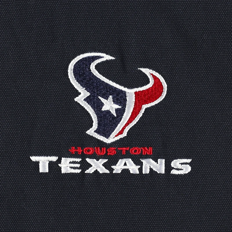 Dunbrooke Charcoal Houston Texans Big & Tall Dakota Veste à capuche en toile entièrement zippée pour homme