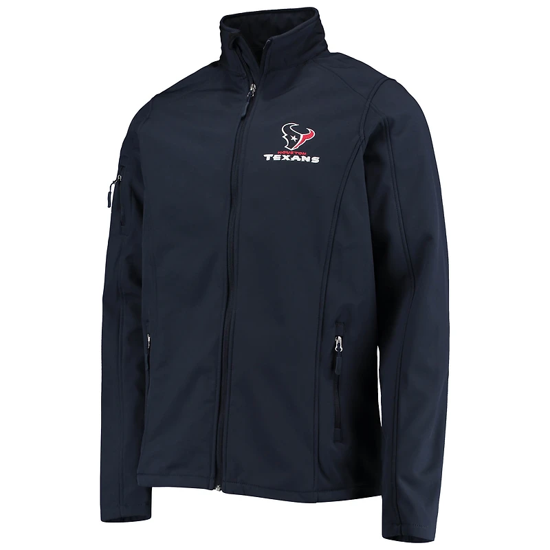 Men's Dunbrooke Navy Houston Texans Big & Tall Sonoma Softshell Full-Zip Jacket