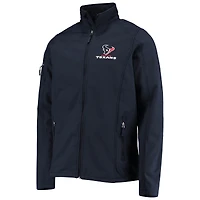 Men's Dunbrooke Navy Houston Texans Big & Tall Sonoma Softshell Full-Zip Jacket