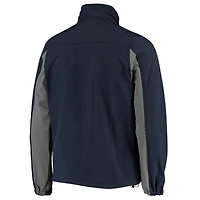 Men's Dunbrooke Navy Houston Texans Circle Zephyr Softshell Full-Zip Jacket