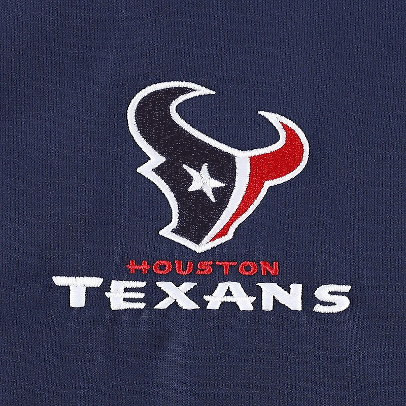 Men's Dunbrooke Navy Houston Texans Hurricane Raglan Full-Zip Windbreaker Jacket