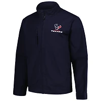 Men's Dunbrooke Navy Houston Texans Journey Workwear Tri-Blend Full-Zip Jacket