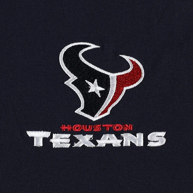 Men's Dunbrooke Navy Houston Texans Journey Workwear Tri-Blend Full-Zip Jacket