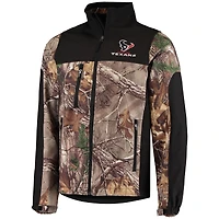 Doudoune Dunbrooke Realtree Camo/Noir pour hommes Houston Texans Circle Hunter Softshell Full-Zip Jacket