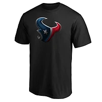 Men's Fanatics Black Houston Texans Midnight Mascot Team Logo T-Shirt