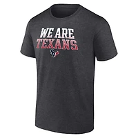 Fanatics Charcoal Houston Texans Big & Tall We Are Déclaration T-shirt pour hommes