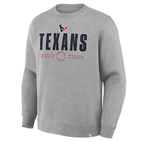 Sweat-shirt à capuche gris chiné Fanatics pour homme, édition limitée, des Houston Texans