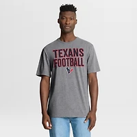 T-shirt tri-blend hommage aux Houston Texans, gris chiné, Fanatics pour homme