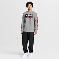 Men's Fanatics Heather Gray Houston Texans Hometown Sweep Legacy Long Sleeve T-Shirt