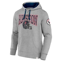 Men's Fanatics  Heather Gray Houston Texans Label Maker Pullover Hoodie