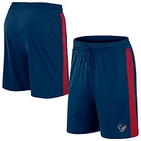 Fanatics pour hommes bleu marine/rouge Houston Texans Break It Loose - Shorts