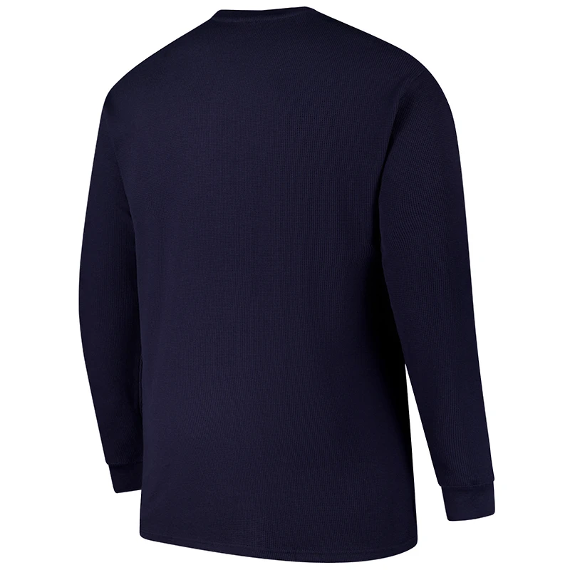 Men's Fanatics Navy Houston Texans Big & Tall Thermal Long Sleeve T-Shirt