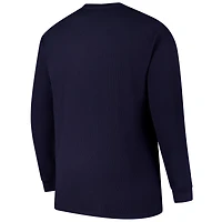 Men's Fanatics Navy Houston Texans Big & Tall Thermal Long Sleeve T-Shirt