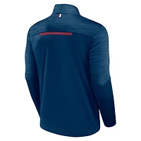 Men's Fanatics Navy Houston Texans Defender Half-Zip Top