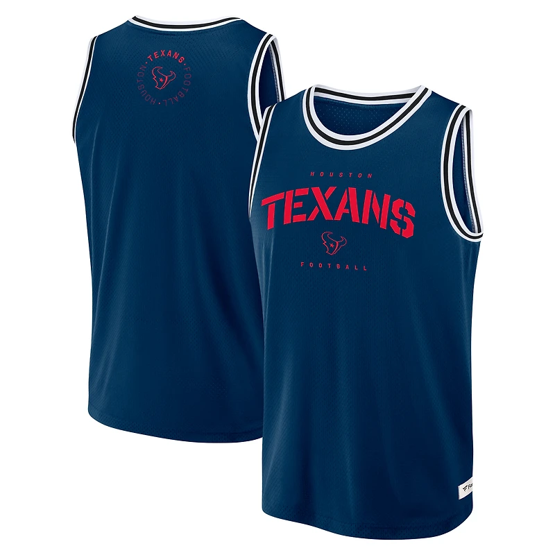 Débardeur en jersey Future Ground bleu marine Houston Texans Elements pour homme Fanatics