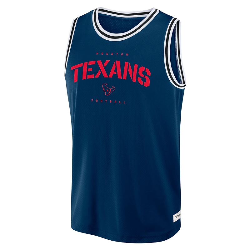 Débardeur en jersey Future Ground bleu marine Houston Texans Elements pour homme Fanatics