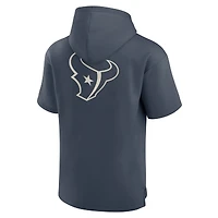 Men's Fanatics Navy Houston Texans Elements Future Ground Lettering Short Sleeve Pullover Hoodie