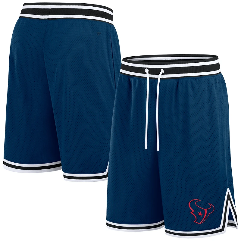 Short de football Fanatics bleu marine pour homme Houston Texans Elements Future Ground