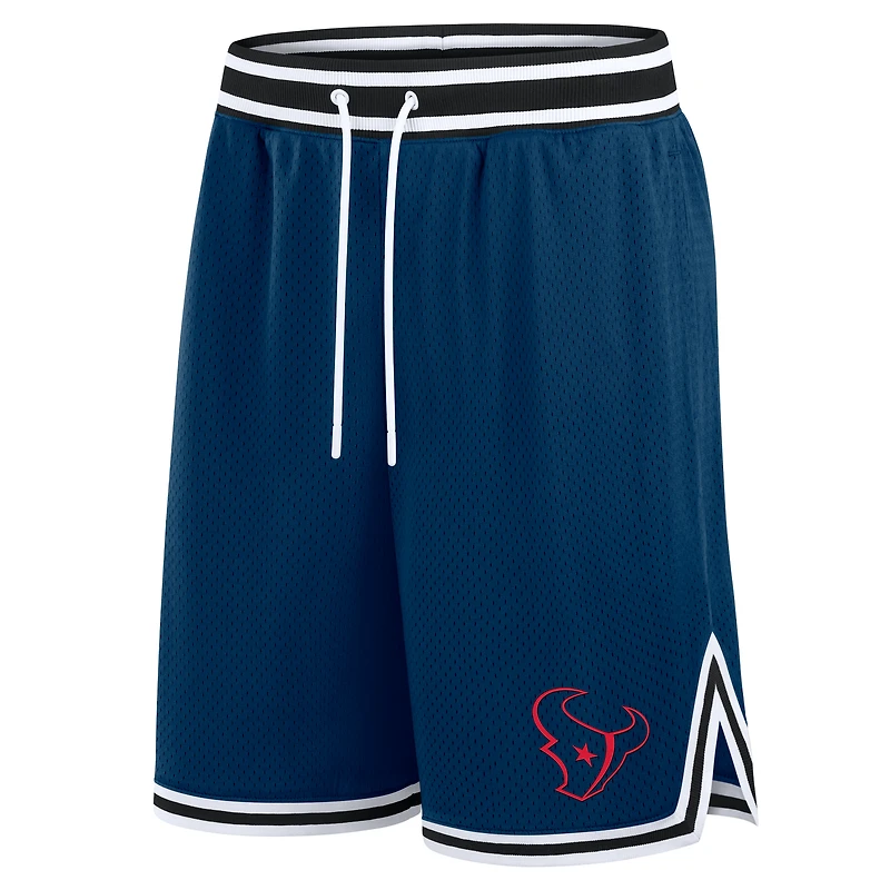 Short de football Fanatics bleu marine pour homme Houston Texans Elements Future Ground