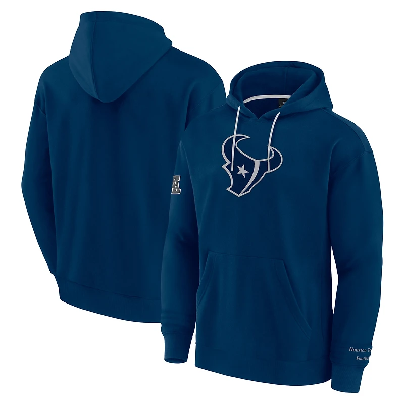Men's Fanatics Navy Houston Texans Elements Pace Pullover Hoodie