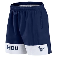 Short Fanatics bleu marine pour homme Houston Texans Elements