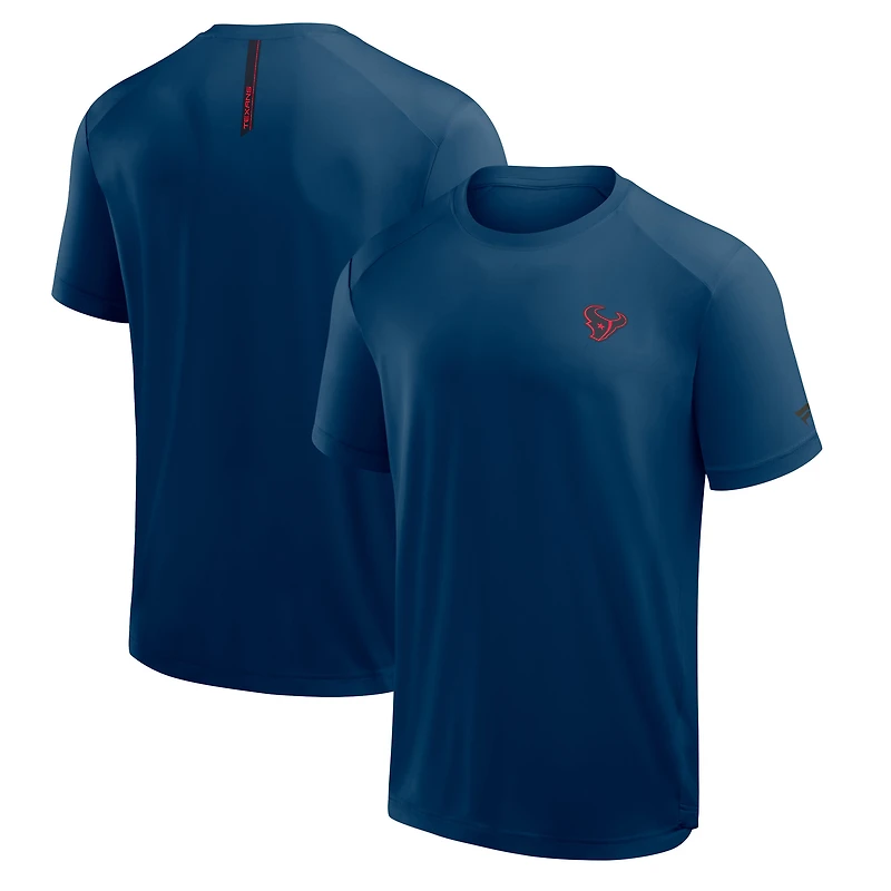 T-shirt Fanatics bleu marine pour homme avec logo du Front Office Move des Houston Texans