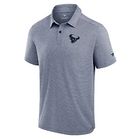 Polo technique Fanatics bleu marine pour homme des Houston Texans