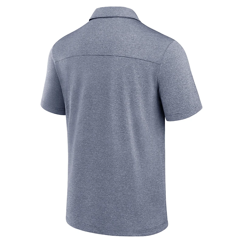 Polo technique Fanatics bleu marine pour homme des Houston Texans
