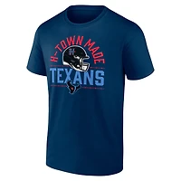 T-shirt pour homme Fanatics Navy Houston Texans H-Town Helmet
