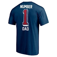 Men's Fanatics Navy Houston Texans #1 Dad T-Shirt