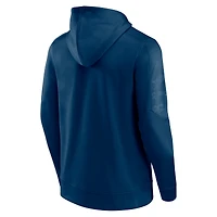 Men's Fanatics Navy Houston Texans On The Ball Pullover Hoodie